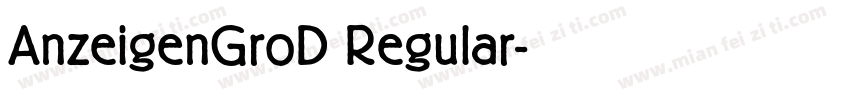 AnzeigenGroD Regular字体转换
